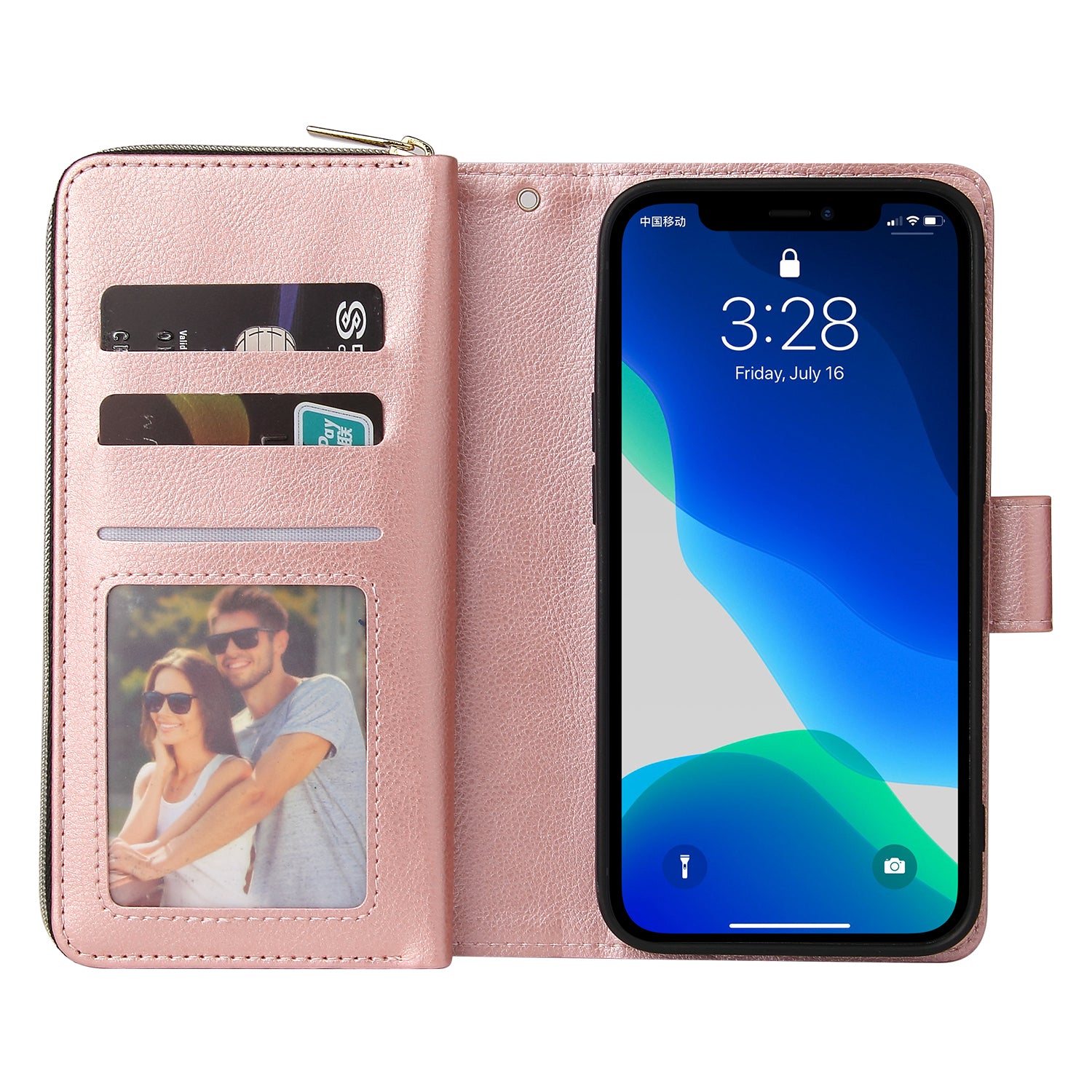 For iPhone 13 Pro Max 6.7 inch Magnetic Case Anti-scratch Card Slots Stand Phone Cover