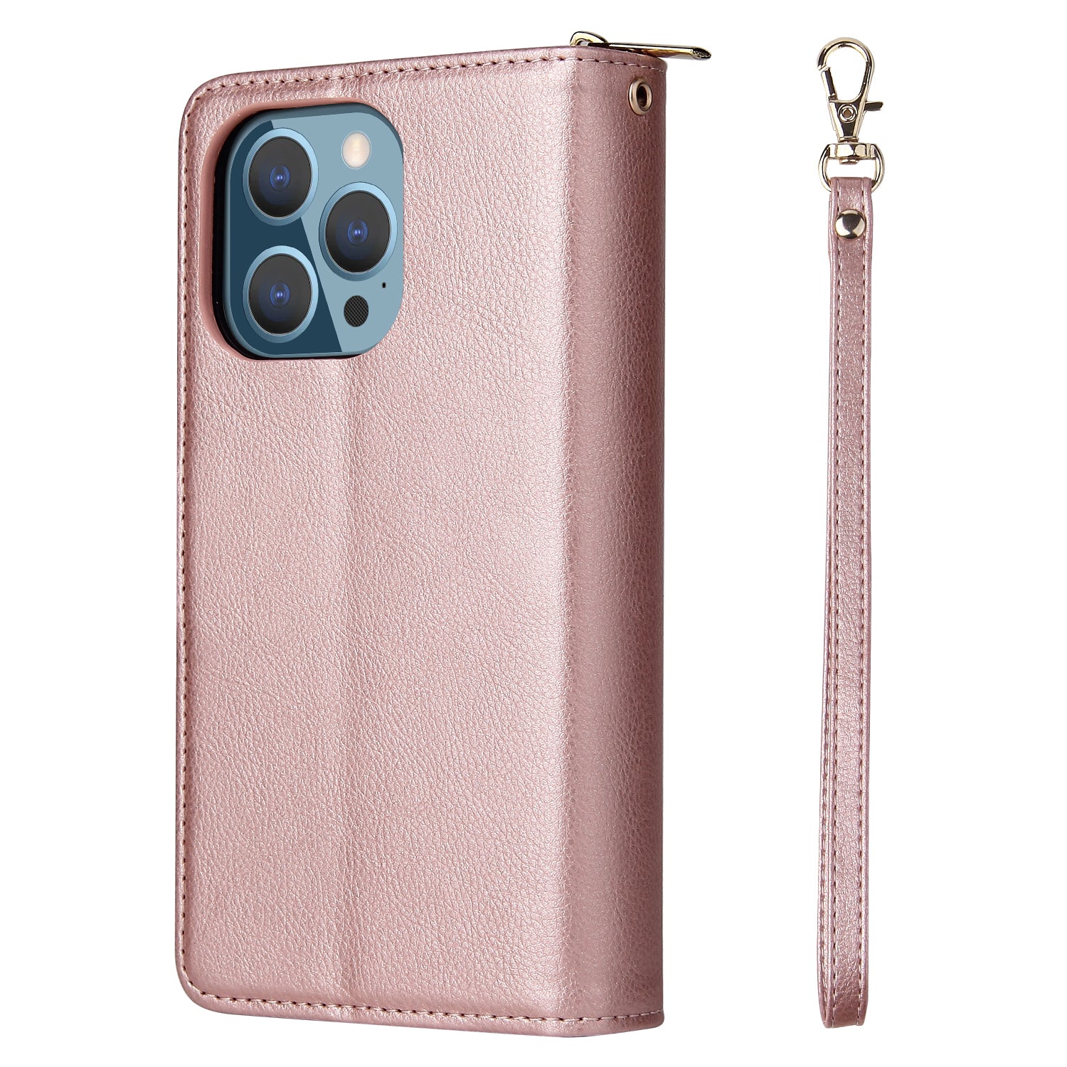 For iPhone 13 Pro Max 6.7 inch Magnetic Case Anti-scratch Card Slots Stand Phone Cover