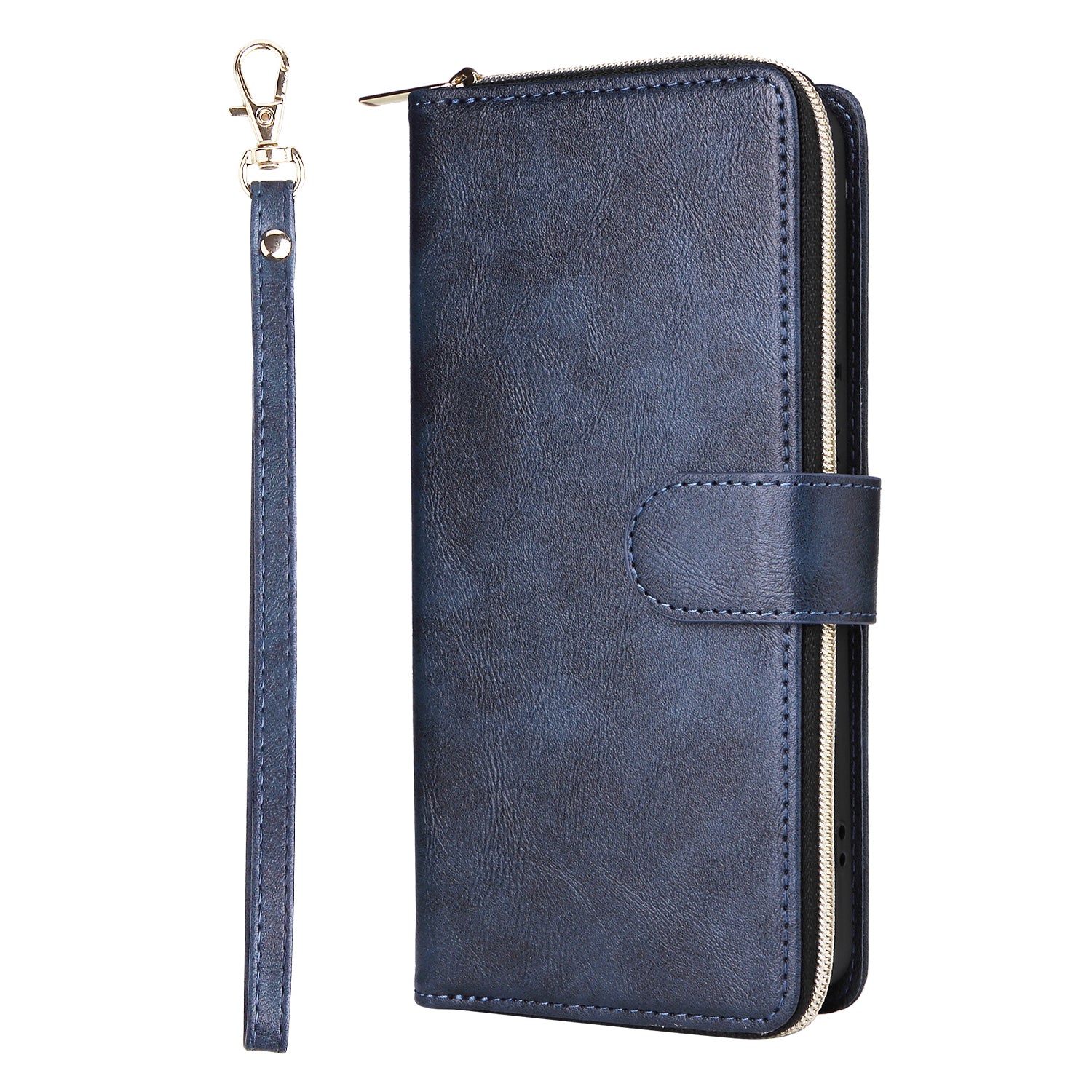For Xiaomi Redmi Note 13 Pro+ 5G Leather Case Zipper Pocket Phone Cover with 9 Card Slots