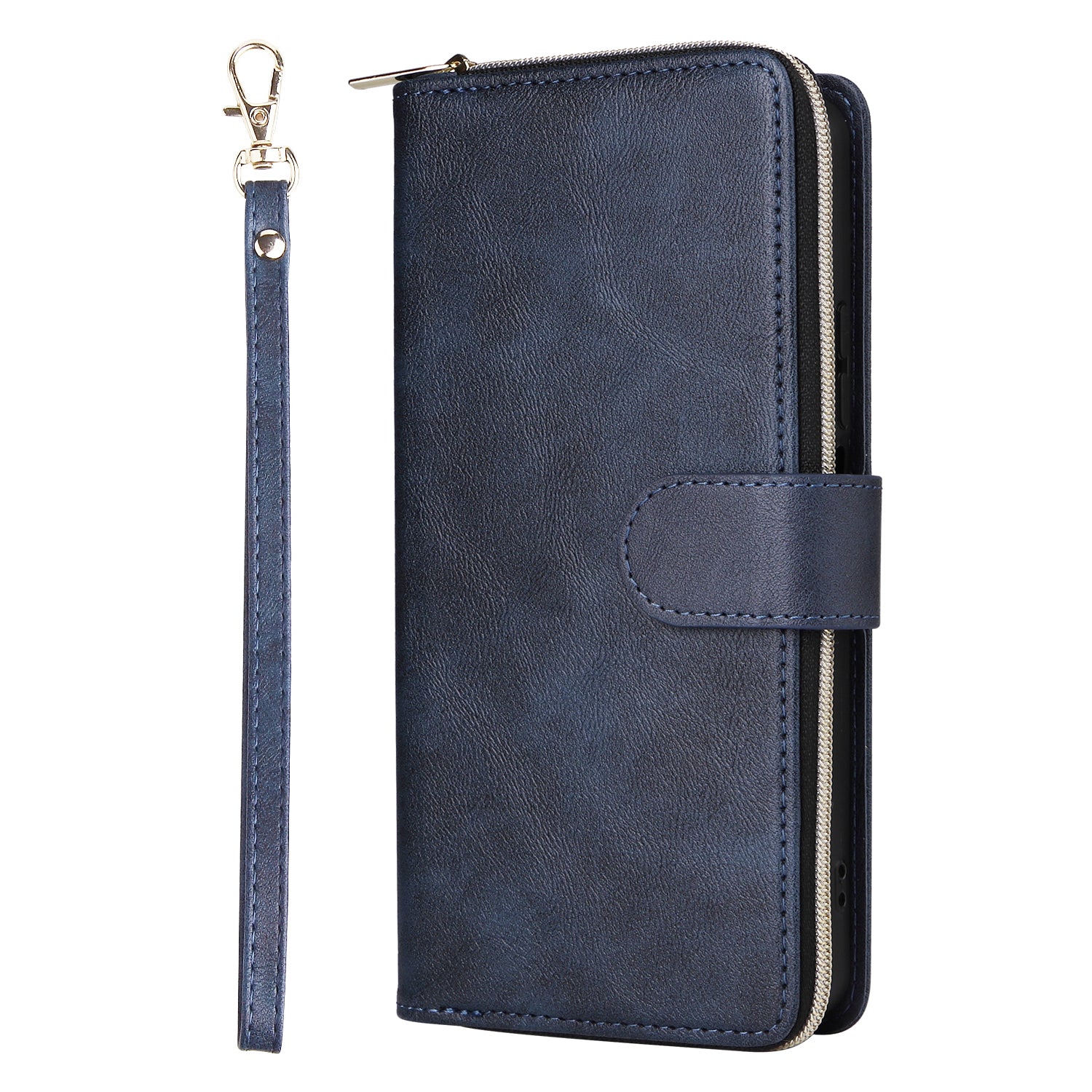 For Xiaomi Redmi Note 13 Pro 5G / Poco X6 5G Case Zipper Pocket Leather Stand Phone Cover