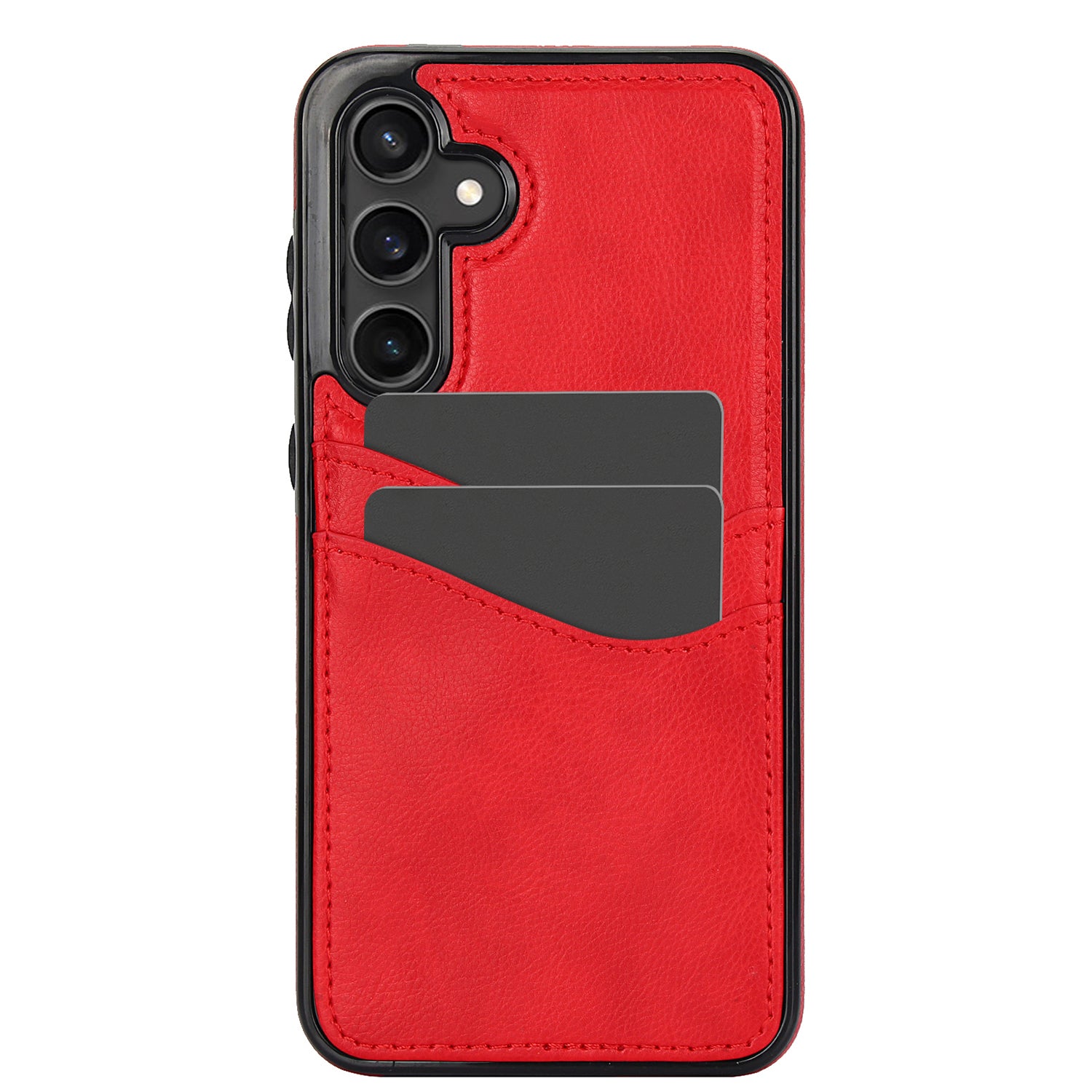 For Samsung Galaxy S23 FE Card Slot Design Phone Case Shockproof PU+TPU Phone Cover