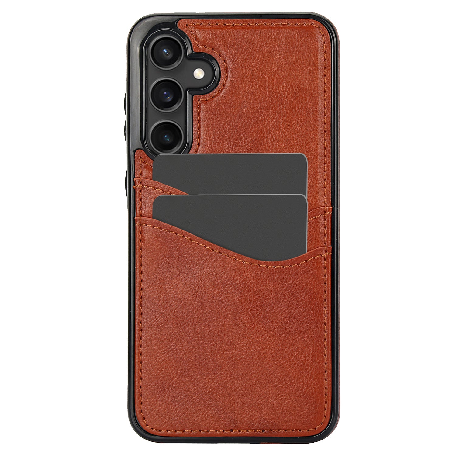 For Samsung Galaxy S23 FE Card Slot Design Phone Case Shockproof PU+TPU Phone Cover