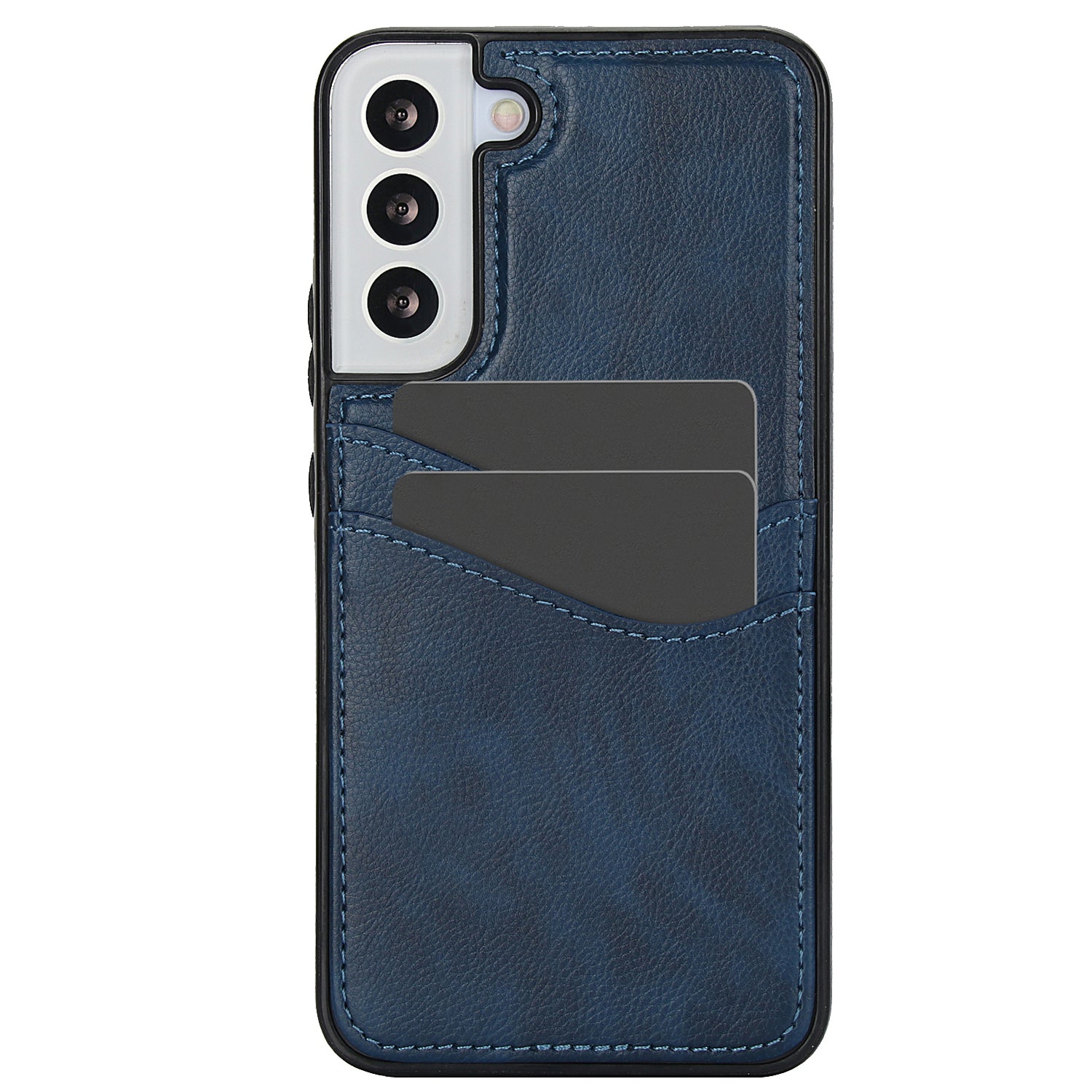 For Samsung Galaxy S22 5G Cases Cell Phone Cover Anti-Scratch PU+TPU Phone Shell with Card Slot