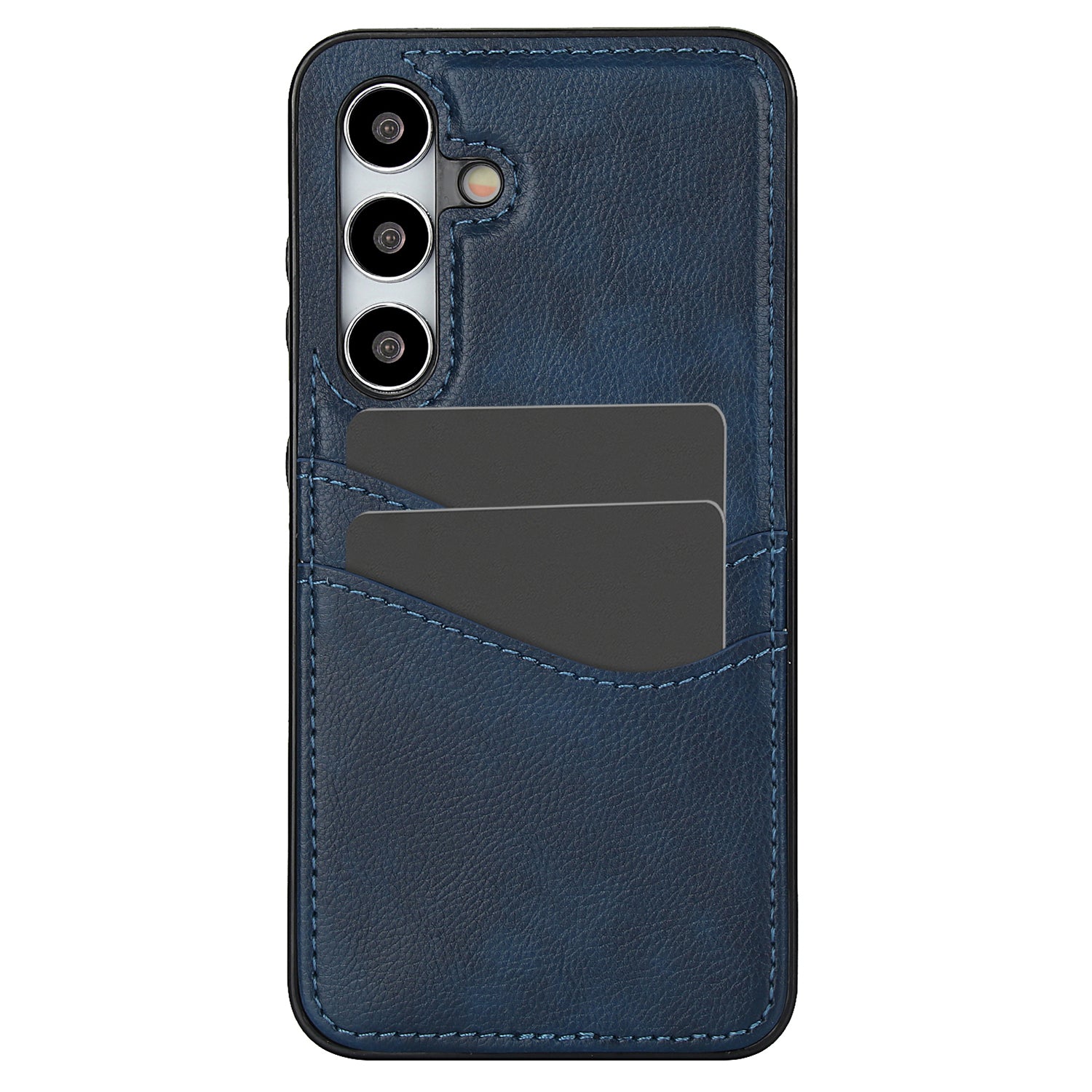 Phone Case for Samsung Galaxy S24+ Card Slot Design Shell Dustproof PU+TPU Phone Cover