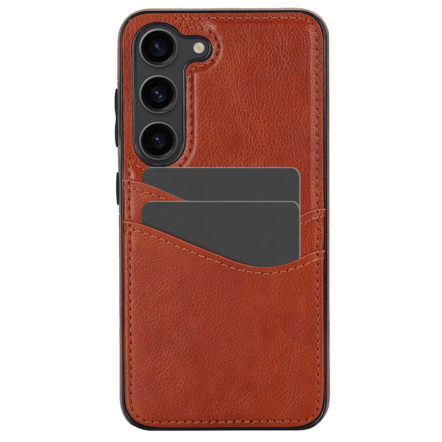 PU+TPU Phone Case for Samsung Galaxy S23+ Card Slot Design Anti-Scratch Phone Cover