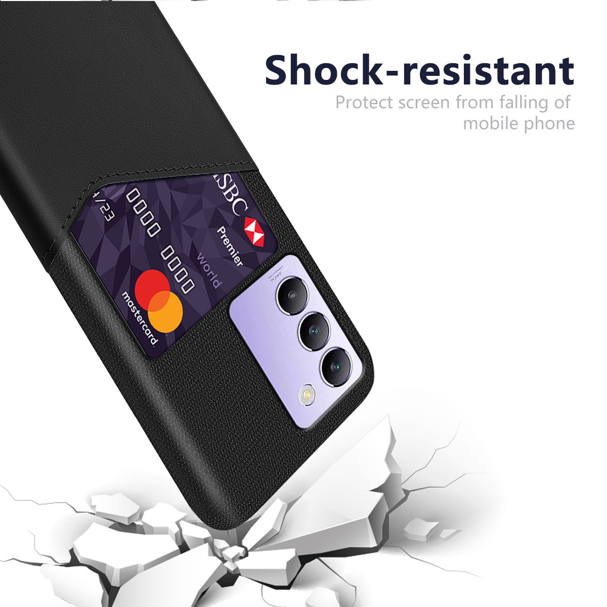For vivo Y100 5G (Indonesia) / Y200e 5G Case Leather Coated PC Protective Phone Cover with Card Slot