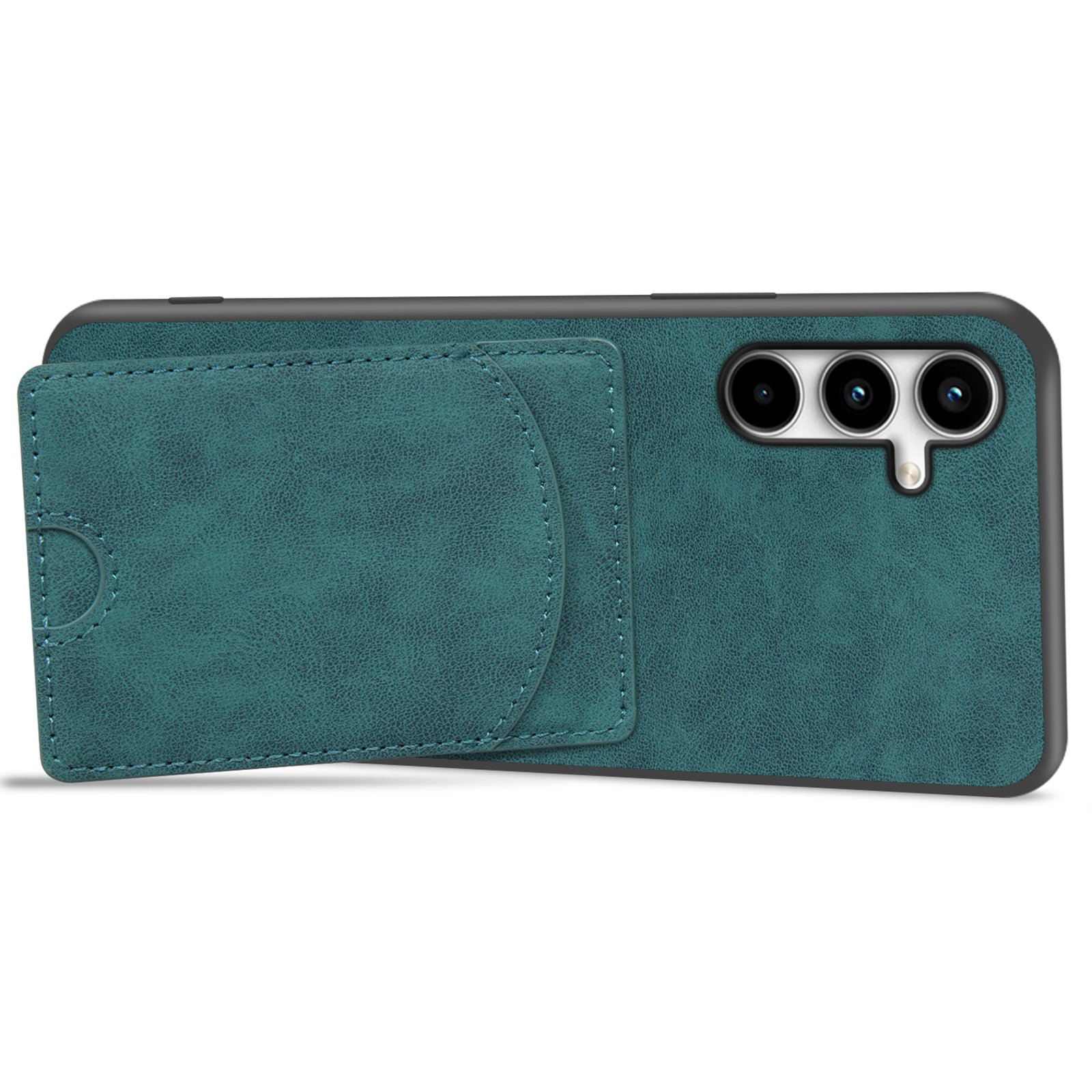For Samsung Galaxy A55 5G Case Card Slot PU+PC+TPU Kickstand Phone Cover