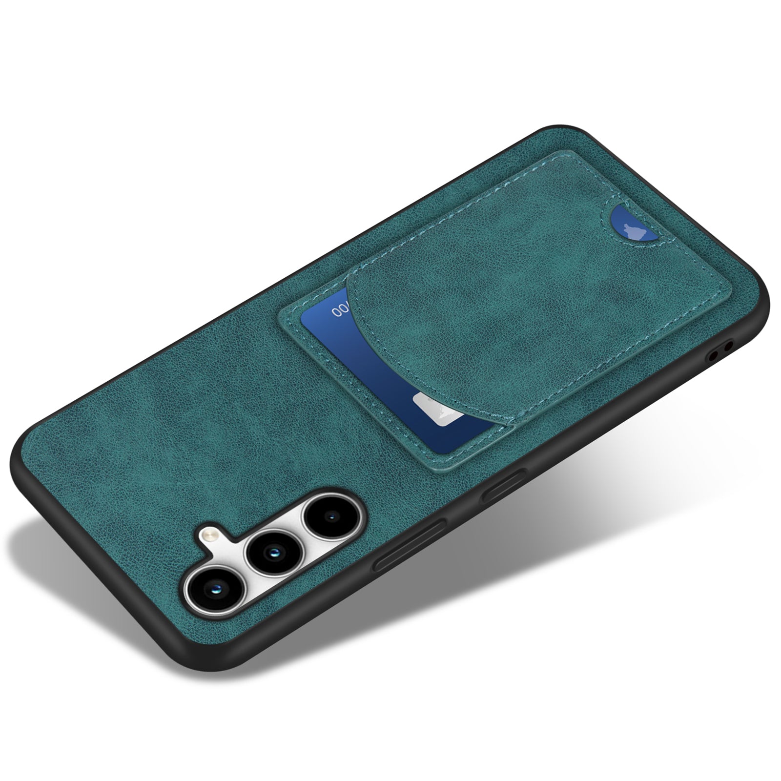 For Samsung Galaxy A55 5G Case Card Slot PU+PC+TPU Kickstand Phone Cover