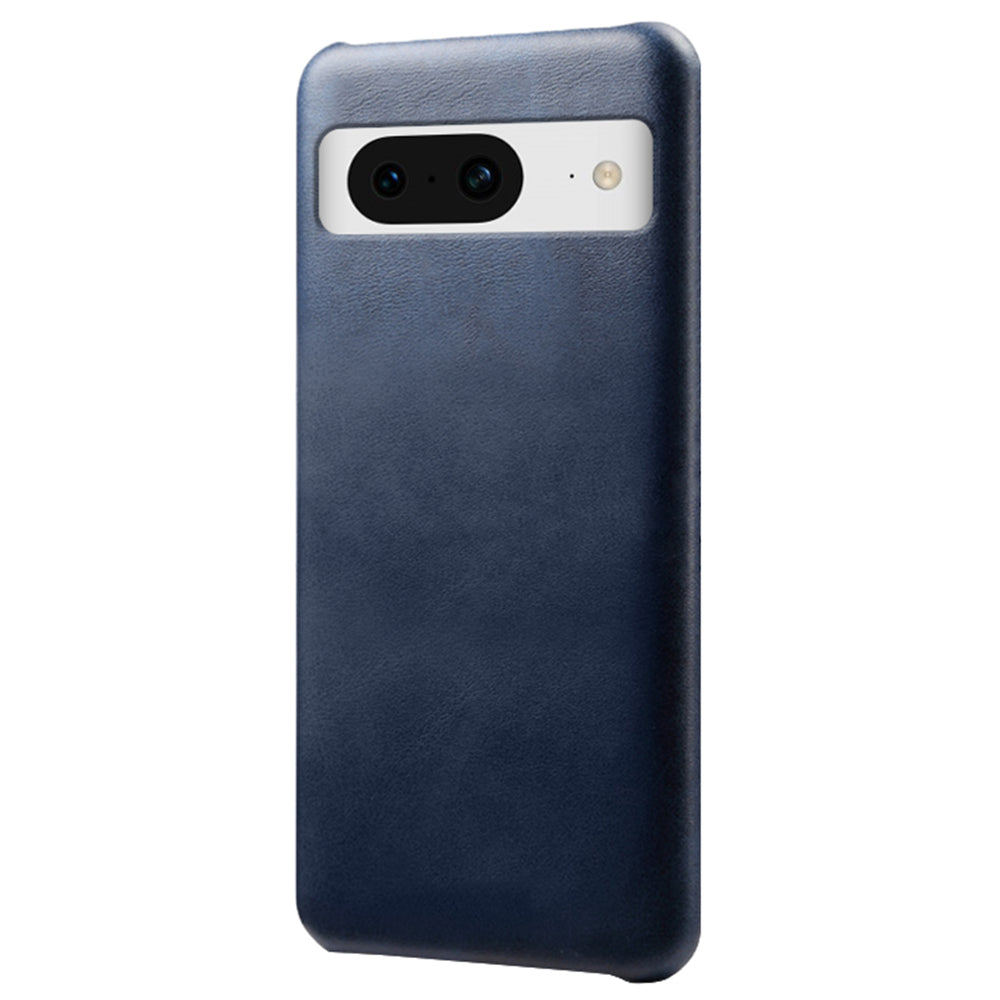 For Google Pixel 8a Case Calf Texture PU Leather Hard PC Phone Cover