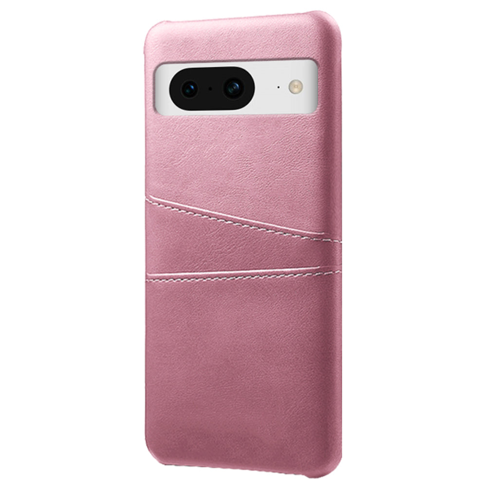 For Google Pixel 8a Case PU Leather+PC Phone Cover with 2 Card Slots