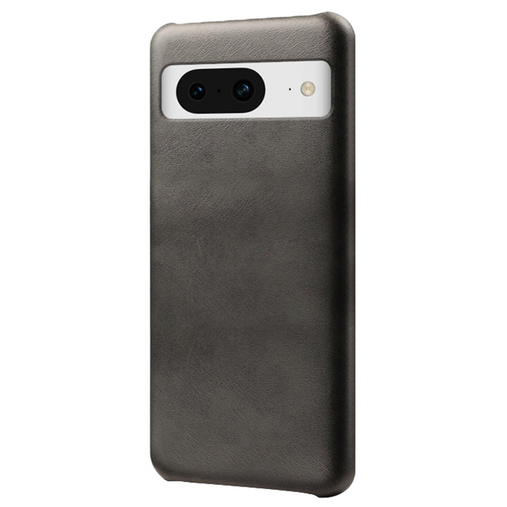 For Google Pixel 8 Phone Case Calf Texture PU Leather Coated PC Back Cover