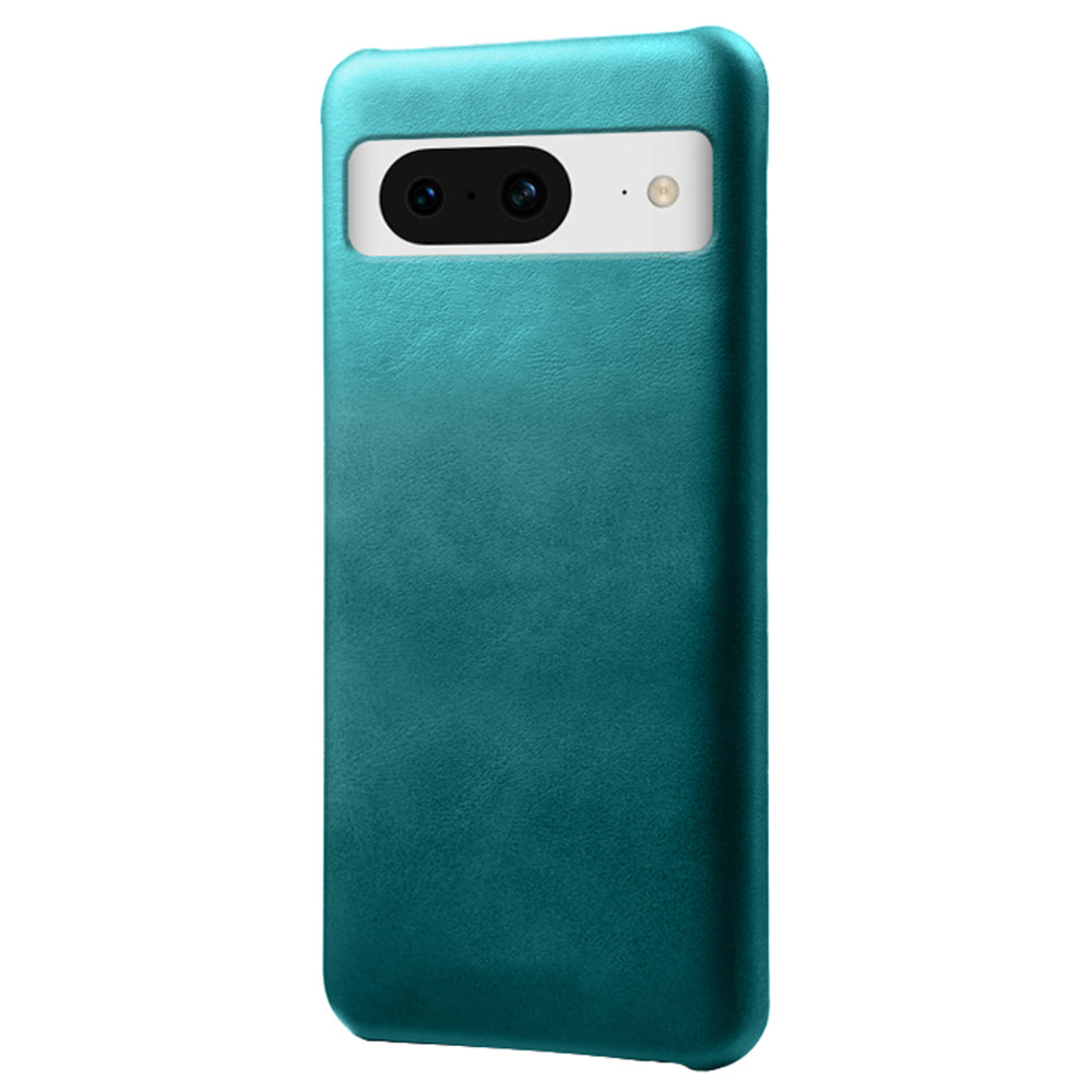 For Google Pixel 8 Phone Case Calf Texture PU Leather Coated PC Back Cover