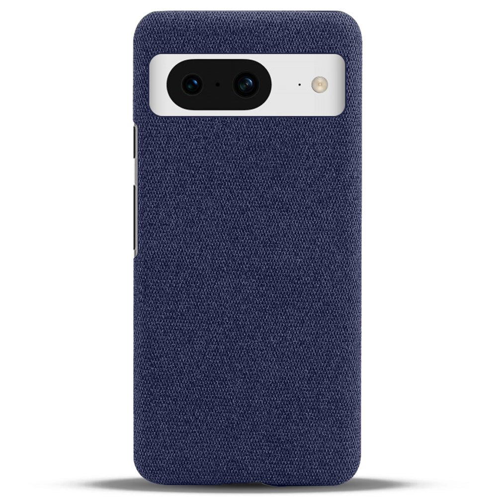 For Google Pixel 8a Case Fabric Cloth+PC Solid Color Design Back Phone Cover