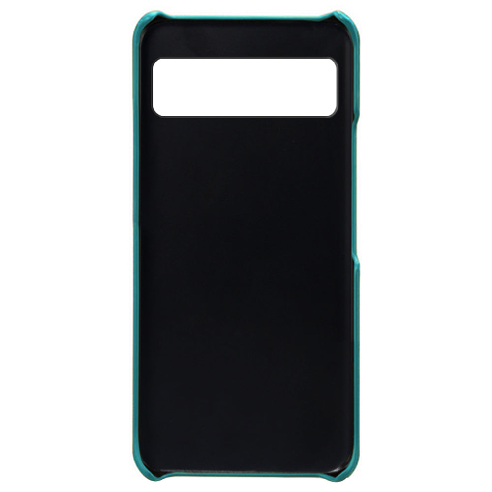 For Google Pixel 8 Case Leather Coated PC Ultra-Thin Shell with 2 Card Holders