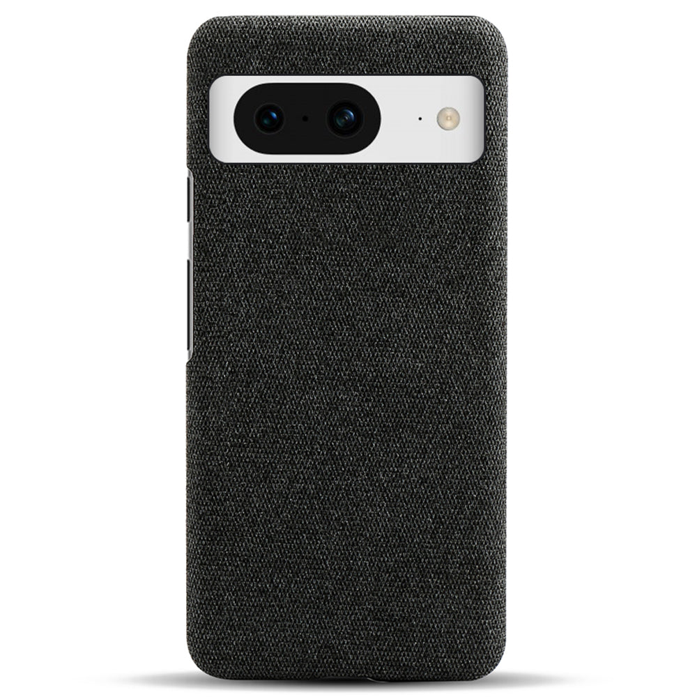 For Google Pixel 8 Case Solid Color Cloth Texture Hard PC Protective Phone Cover