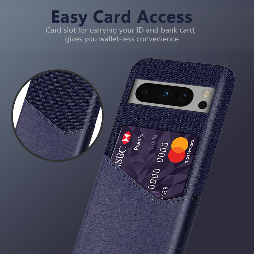 For Google Pixel 8 Pro Case Protective Leather+PC Phone Cover with Card Slot