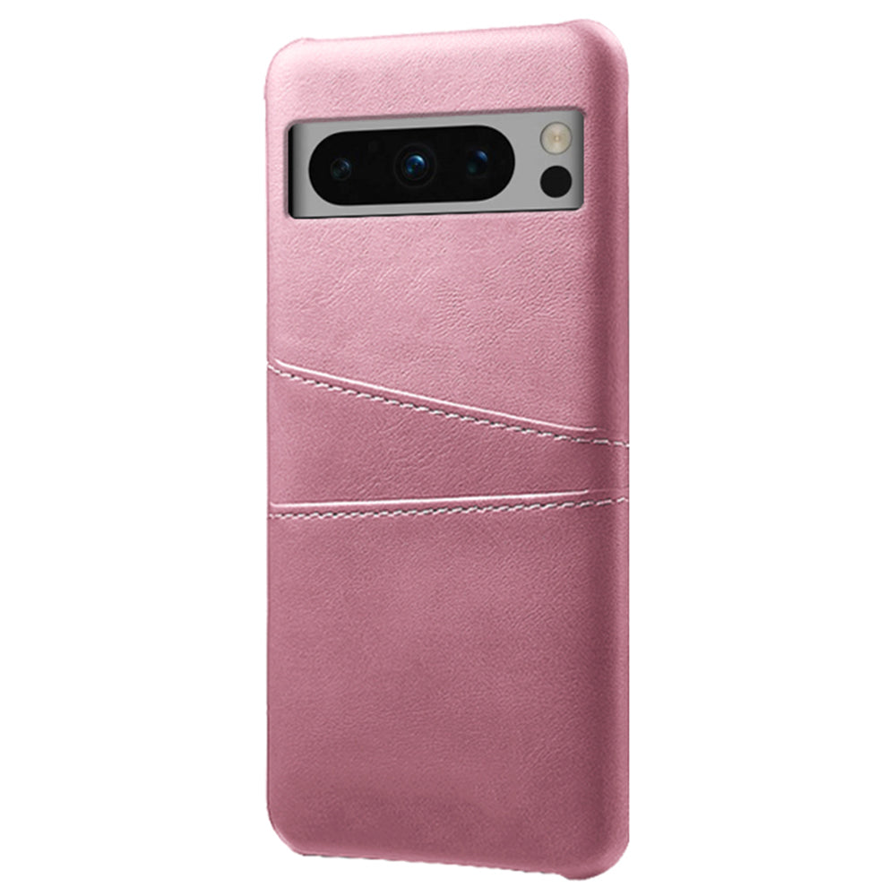 For Google Pixel 8 Pro Slim Case Card Slots PU+PC Phone Cover