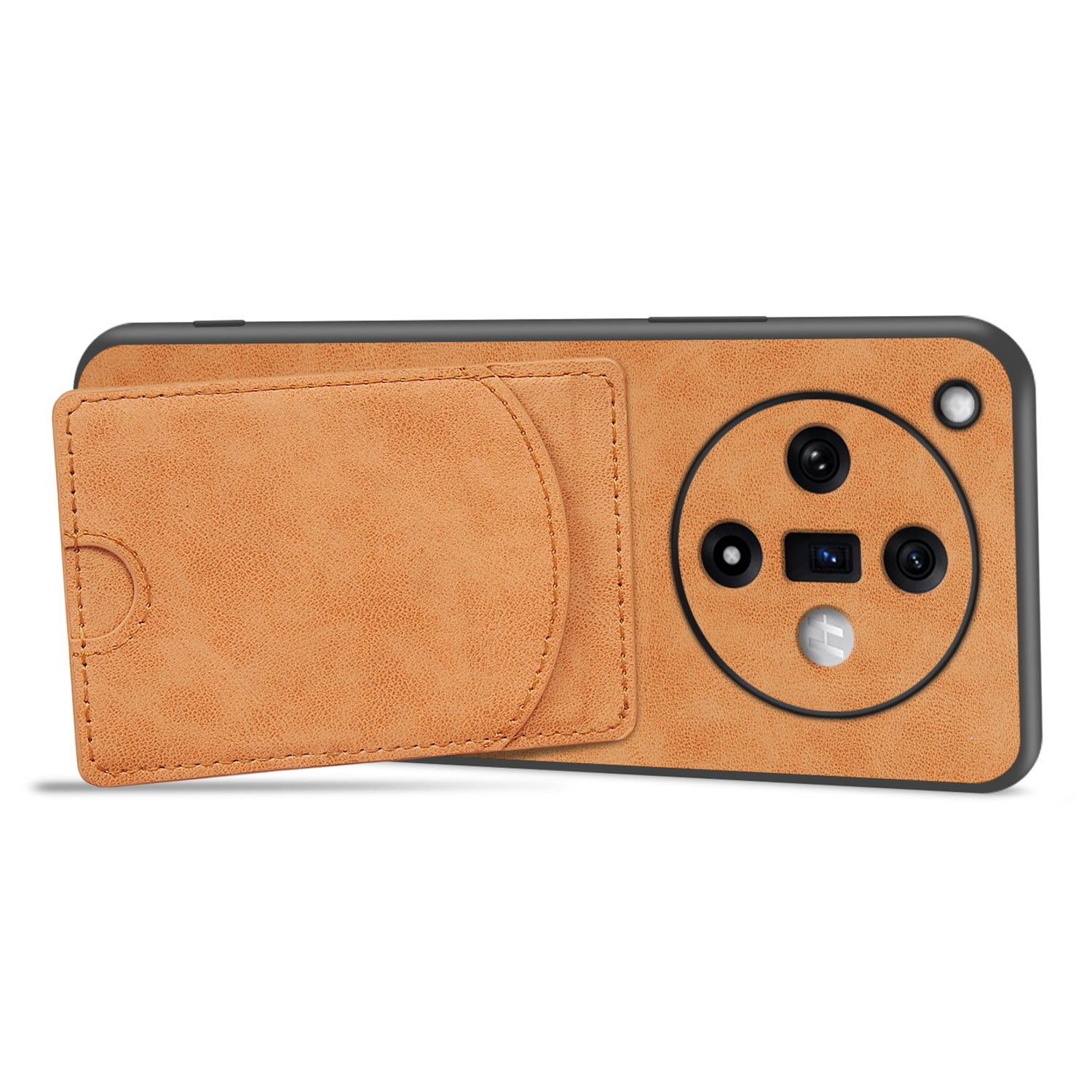 For Oppo Find X7 5G Case Card Slot Kickstand Leather Coated PC+TPU Phone Cover