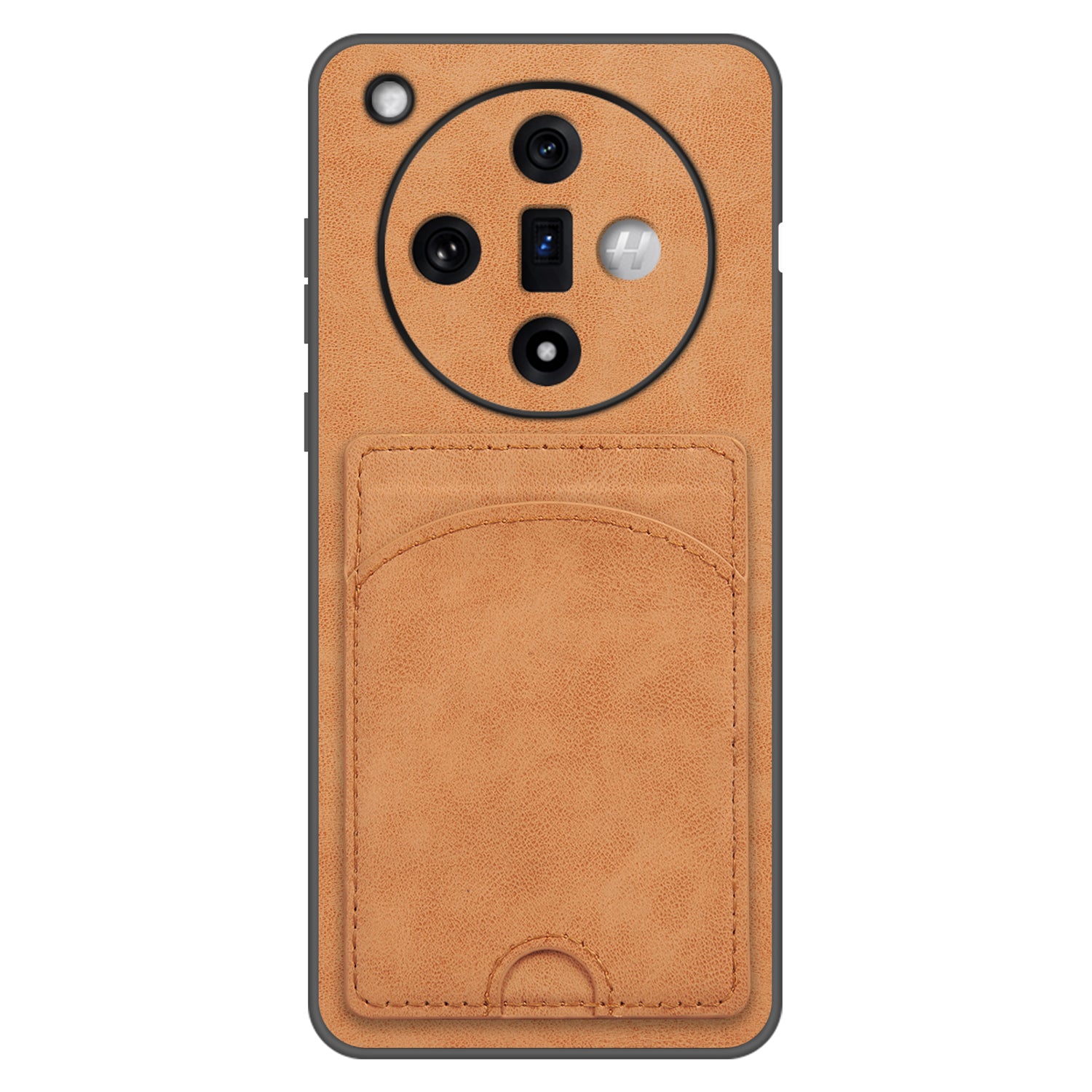 For Oppo Find X7 5G Case Card Slot Kickstand Leather Coated PC+TPU Phone Cover