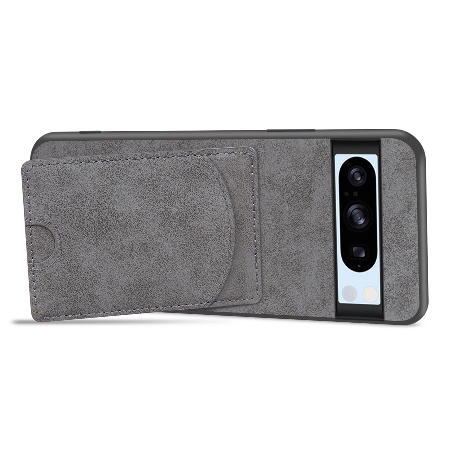 For Google Pixel 8 Pro Case PU Leather Kickstand Card Slots Back Cover