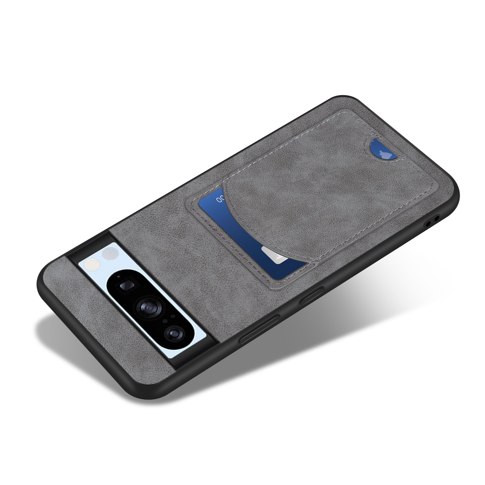 For Google Pixel 8 Pro Case PU Leather Kickstand Card Slots Back Cover