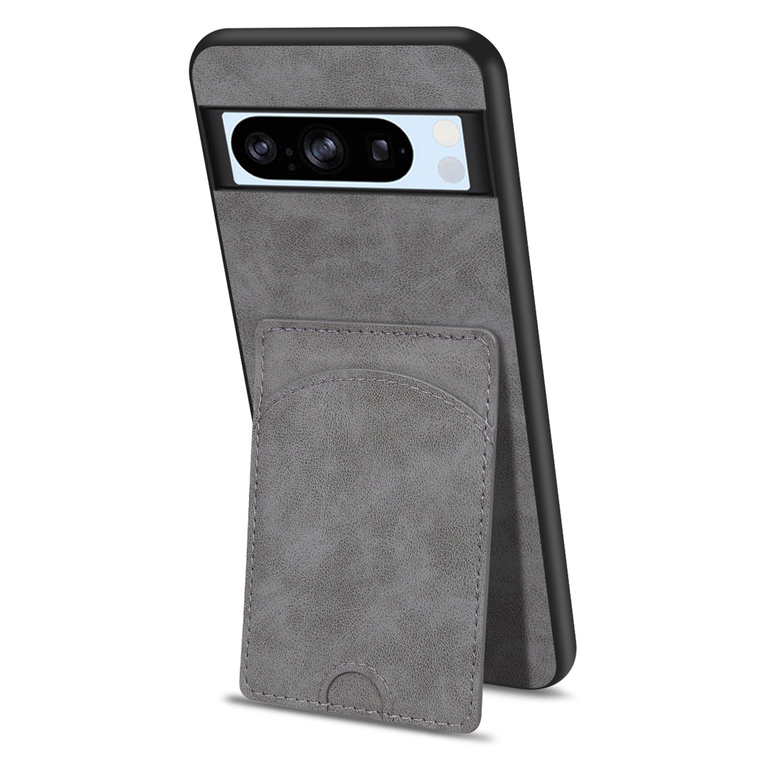 For Google Pixel 8 Pro Case PU Leather Kickstand Card Slots Back Cover