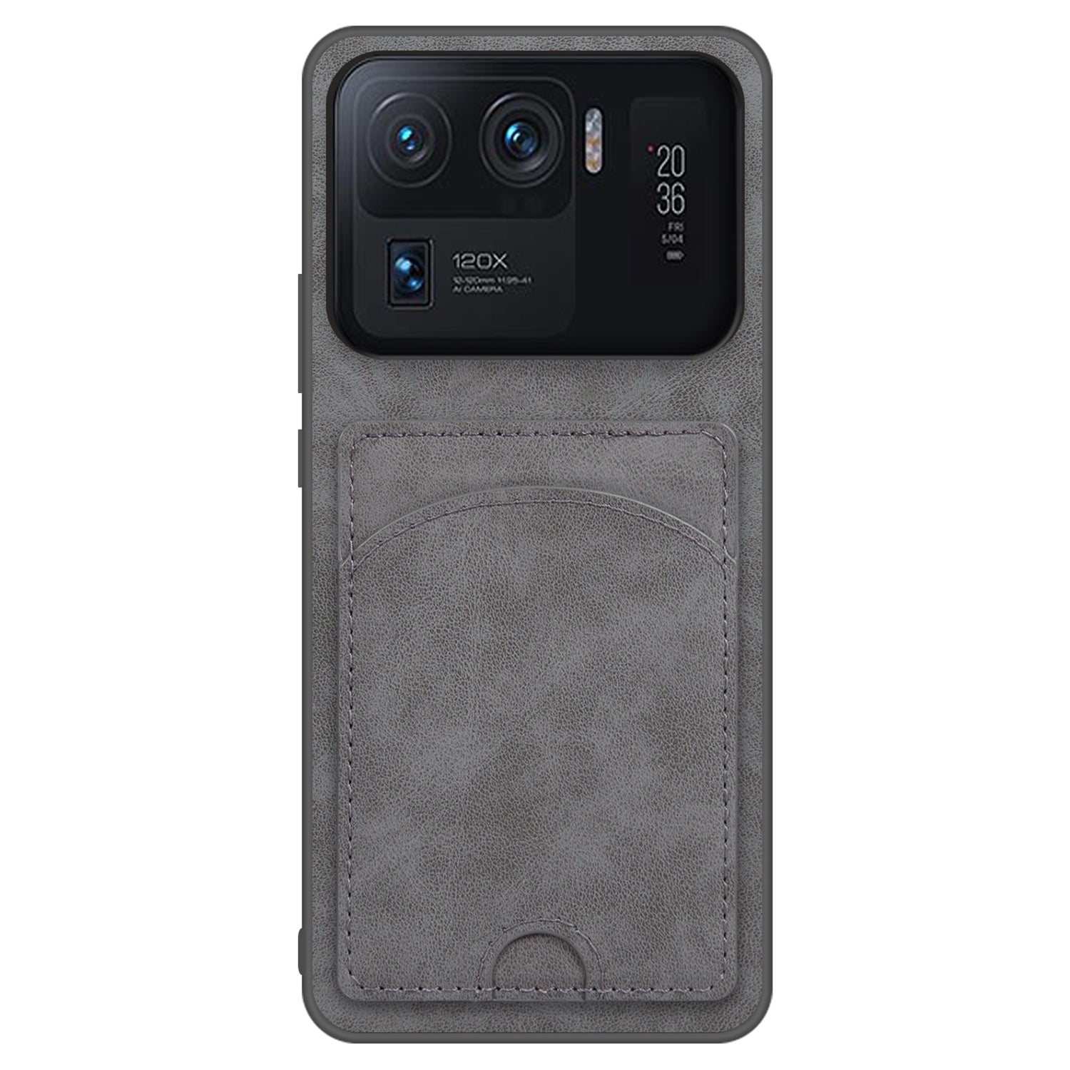 For Xiaomi Mi 11 Ultra Case Kickstand PU Leather Coated PC+TPU Card Slots Phone Cover