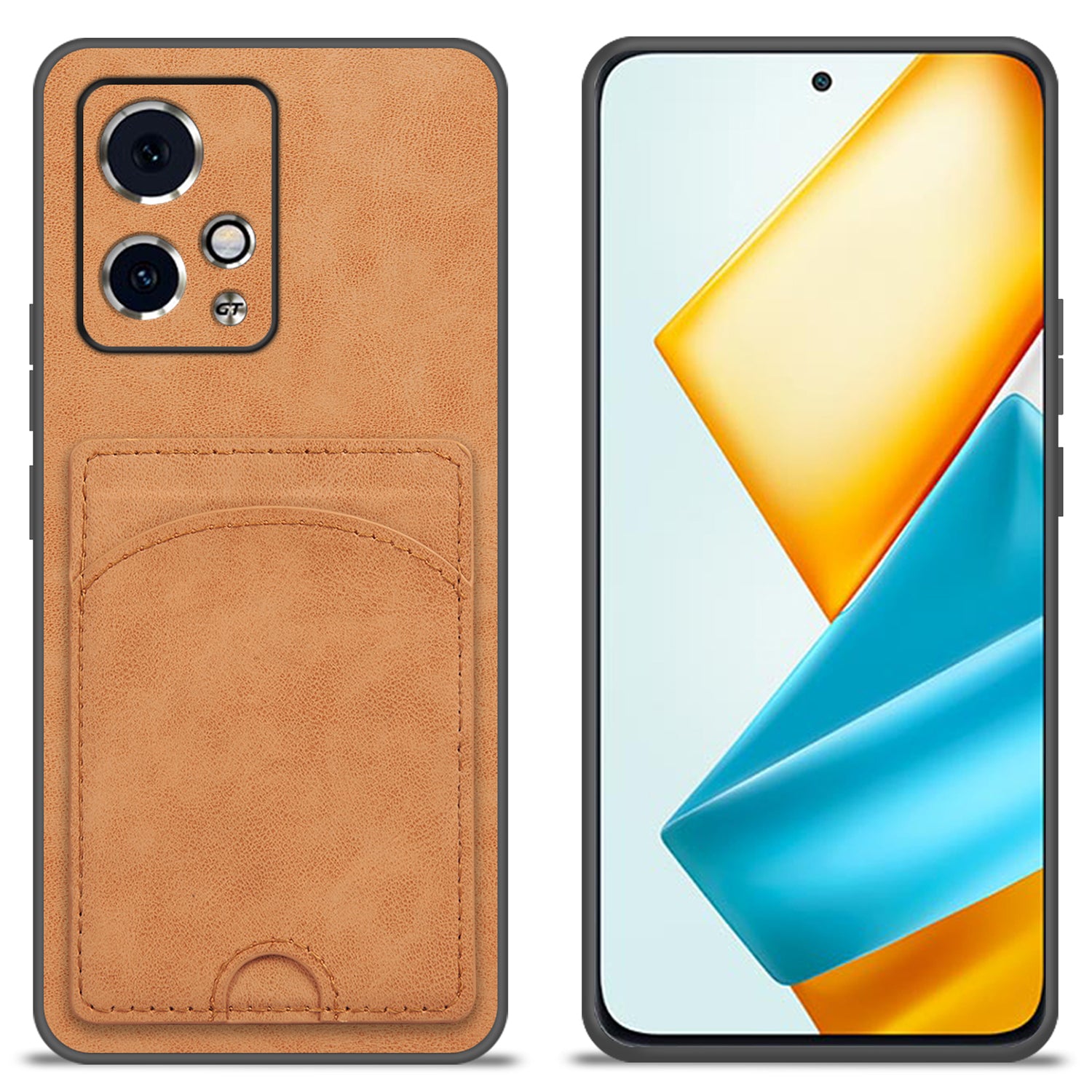 For Honor 90 GT 5G Case Leather+PC+TPU Kickstand Phone Cover with Card Holder