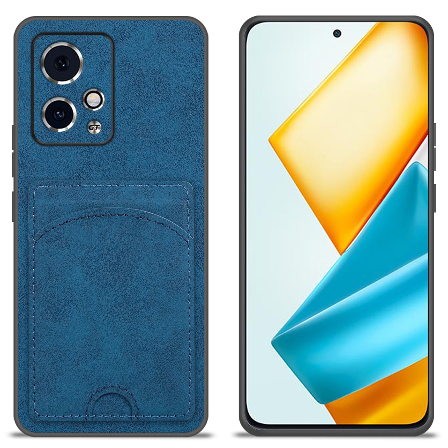 For Honor 90 GT 5G Case Leather+PC+TPU Kickstand Phone Cover with Card Holder