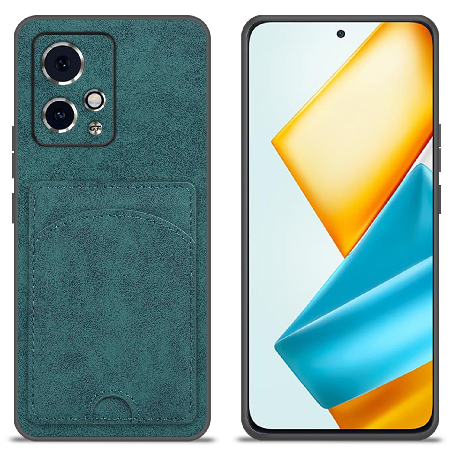 For Honor 90 GT 5G Case Leather+PC+TPU Kickstand Phone Cover with Card Holder