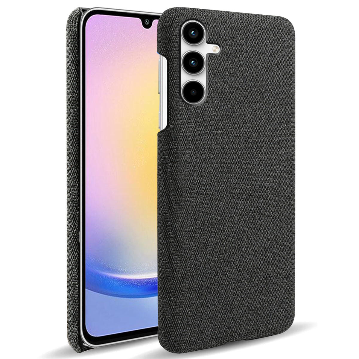 For Samsung Galaxy A25 5G (Global) (161.0 x 76.5 x 8.3mm) Case Cloth+PC Protective Phone Cover