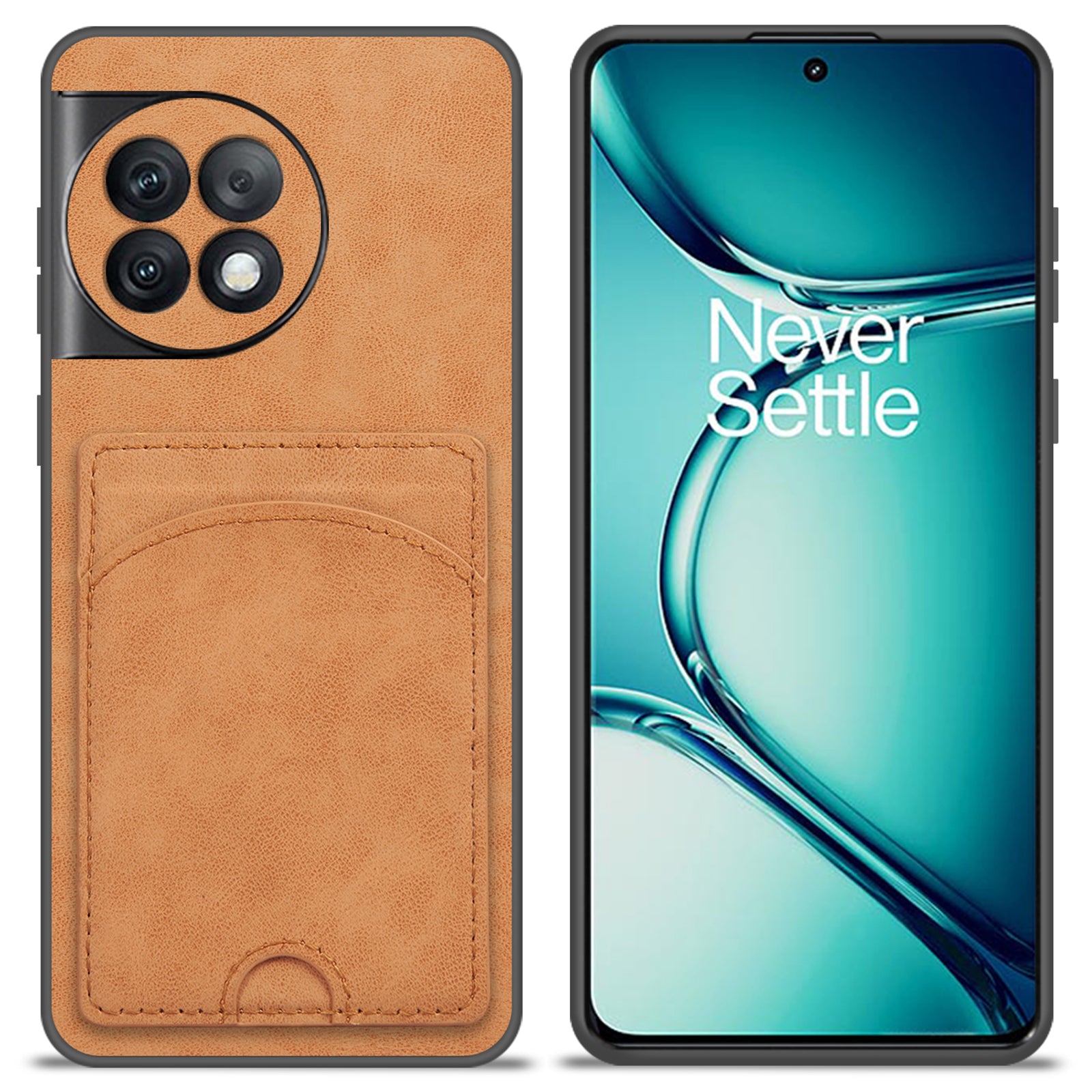 For OnePlus Ace 2 Pro 5G Case PU Leather Shockproof Back Cover with Card Holder Kickstand