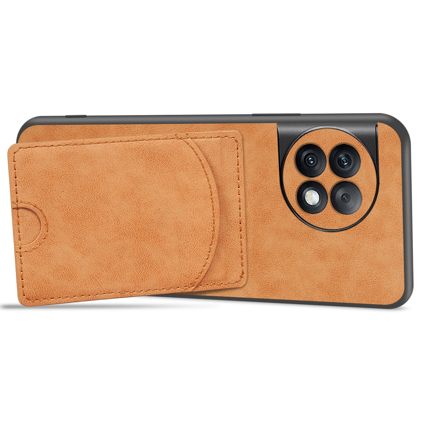 For OnePlus Ace 2 Pro 5G Case PU Leather Shockproof Back Cover with Card Holder Kickstand
