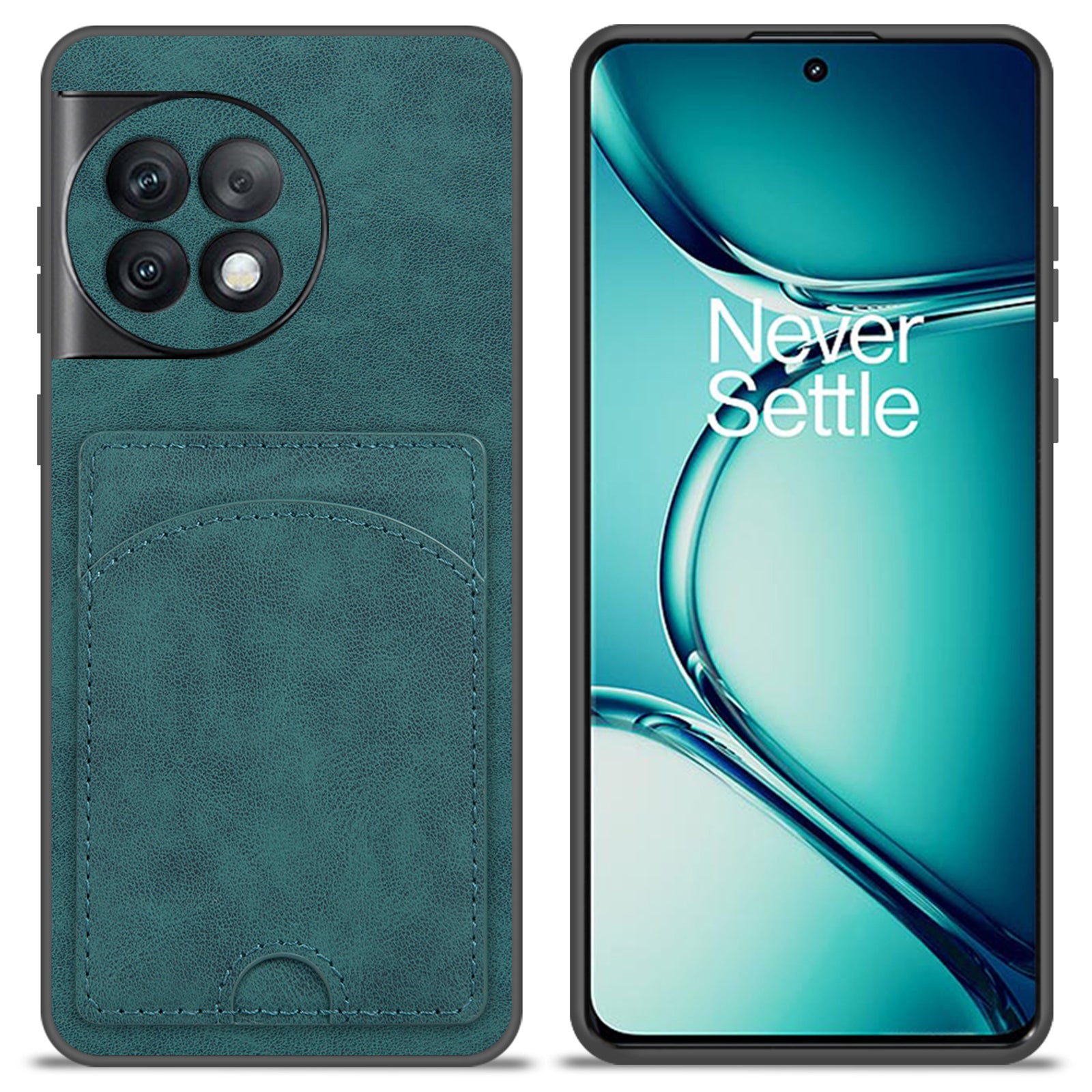 For OnePlus Ace 2 Pro 5G Case PU Leather Shockproof Back Cover with Card Holder Kickstand