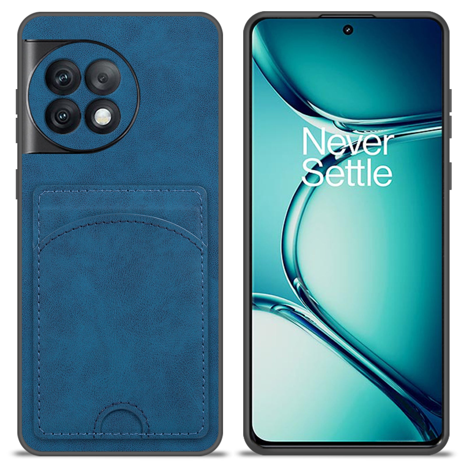 For OnePlus Ace 2 Pro 5G Case PU Leather Shockproof Back Cover with Card Holder Kickstand