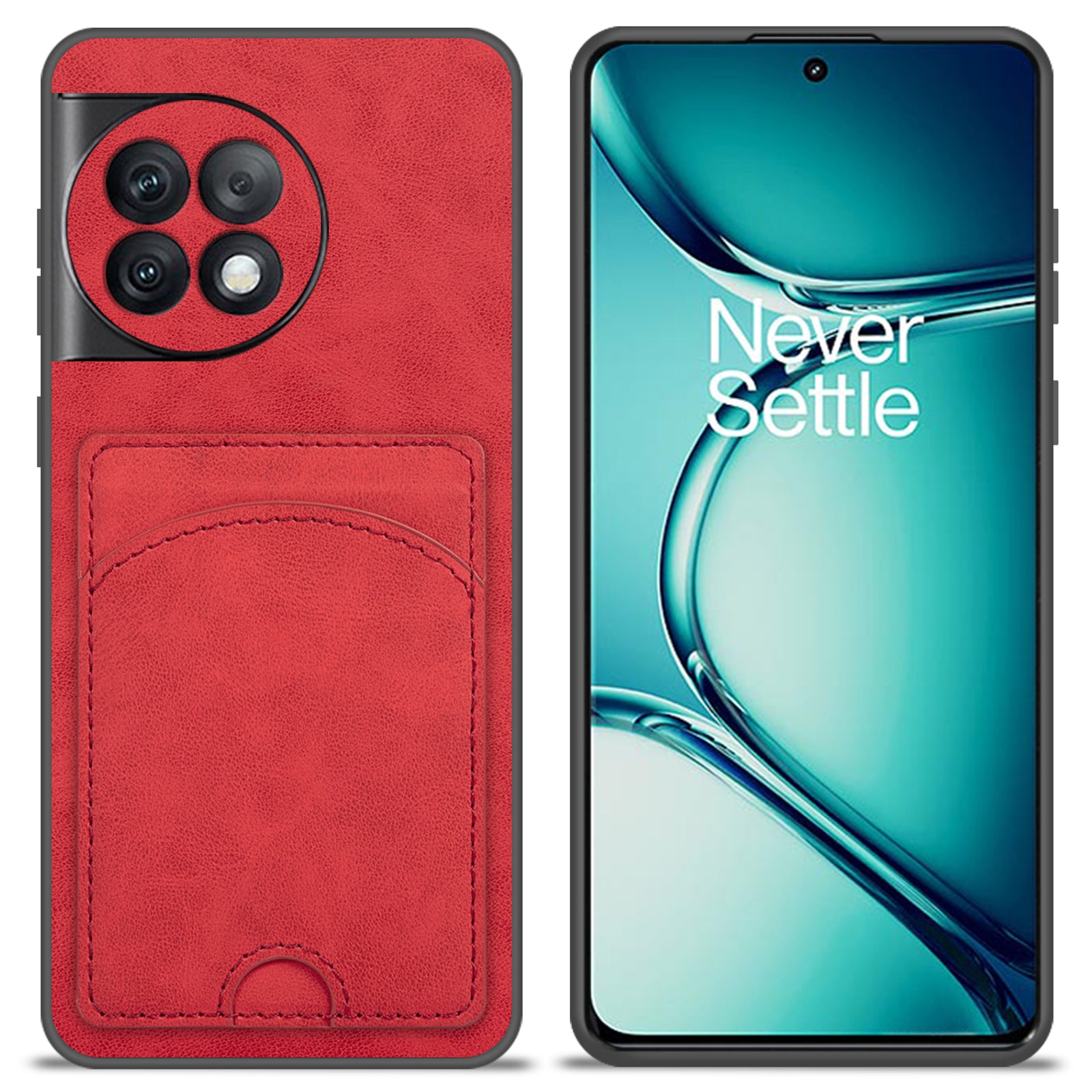 For OnePlus Ace 2 Pro 5G Case PU Leather Shockproof Back Cover with Card Holder Kickstand