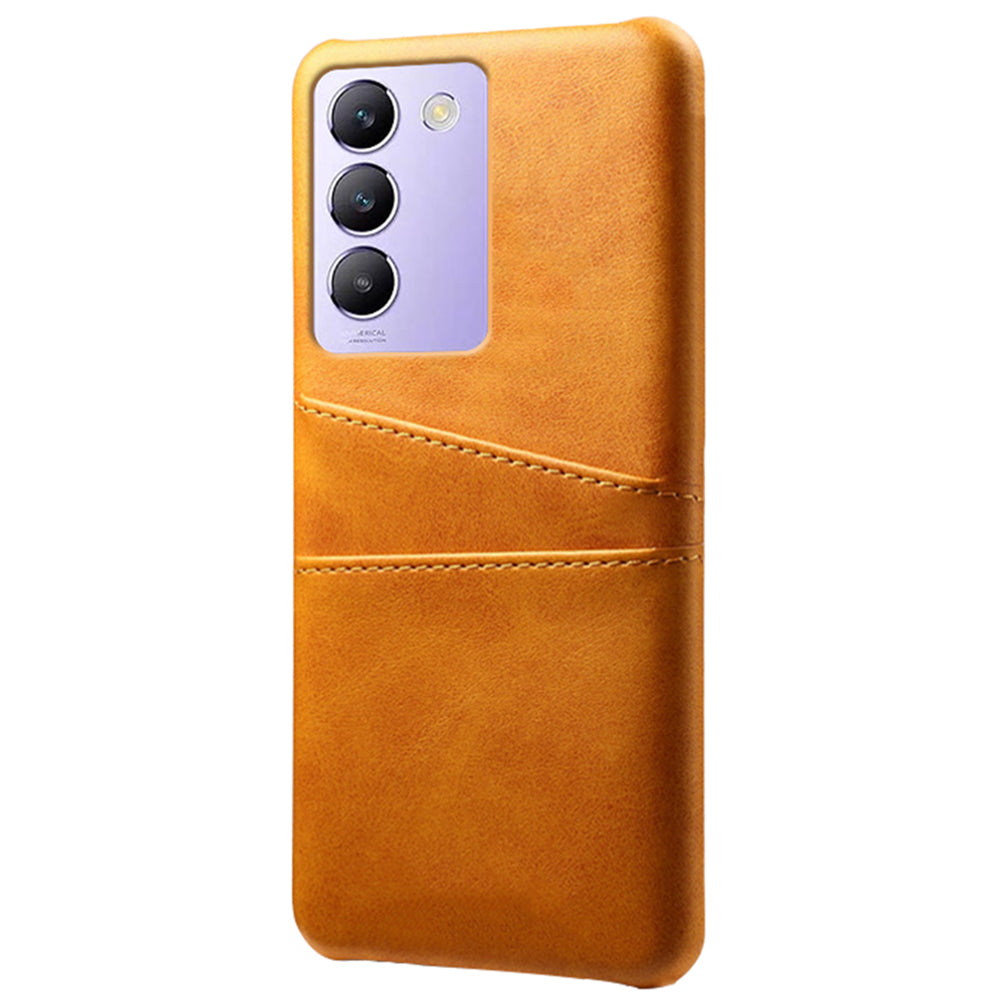 For vivo Y100 5G (Indonesia) / Y200e 5G Case Card Holders Leather+PC Slim Fit Phone Cover
