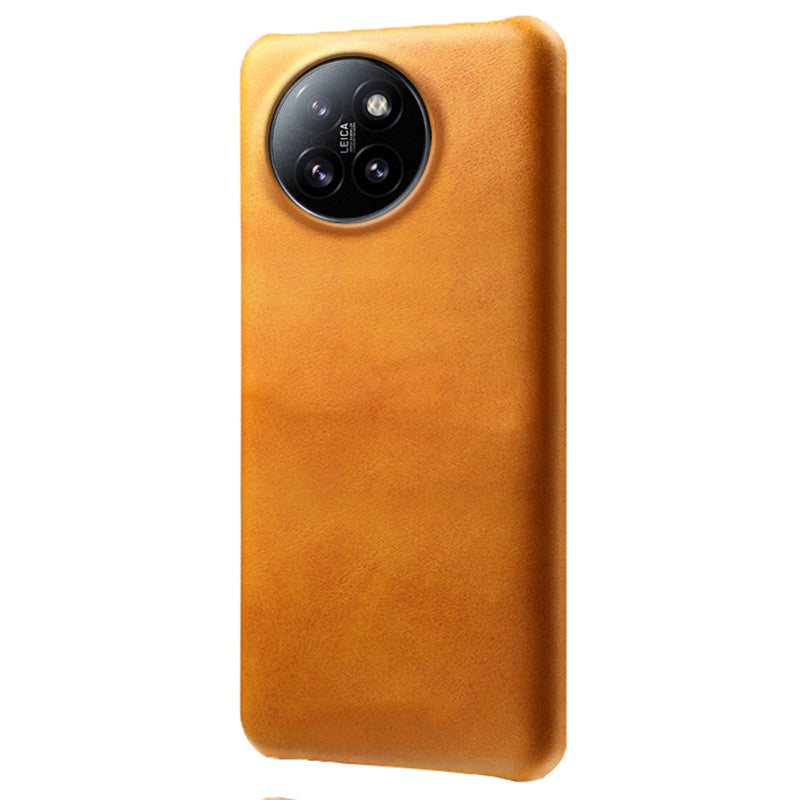 For Xiaomi Civi 4 Pro 5G Case Leather Coated Hard PC Calf Texture Shockproof Phone Cover