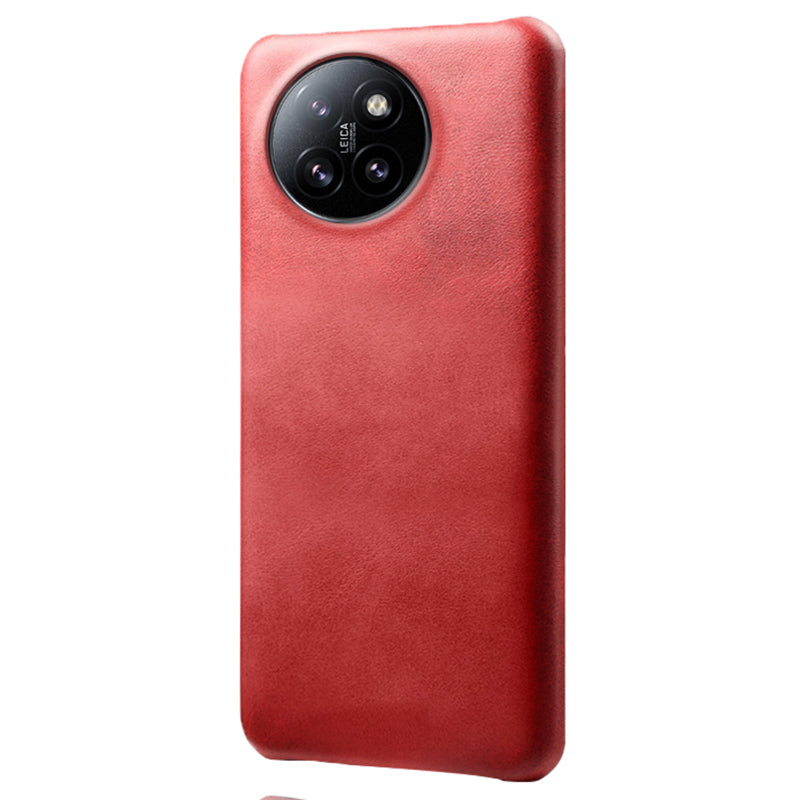 For Xiaomi Civi 4 Pro 5G Case Leather Coated Hard PC Calf Texture Shockproof Phone Cover