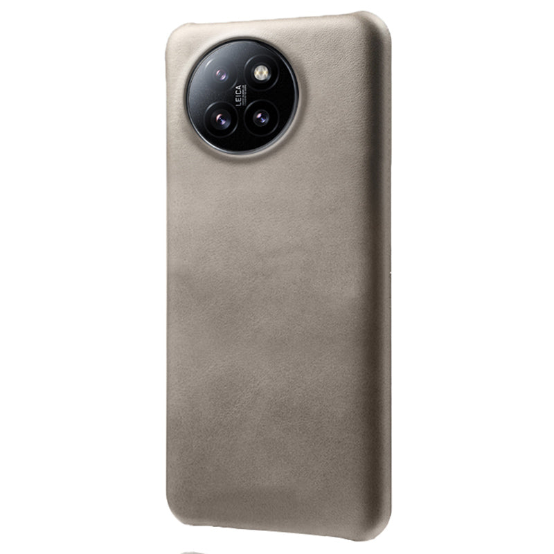 For Xiaomi Civi 4 Pro 5G Case Leather Coated Hard PC Calf Texture Shockproof Phone Cover