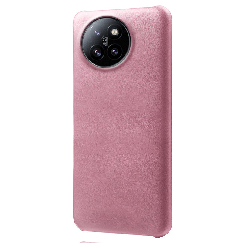 For Xiaomi Civi 4 Pro 5G Case Leather Coated Hard PC Calf Texture Shockproof Phone Cover
