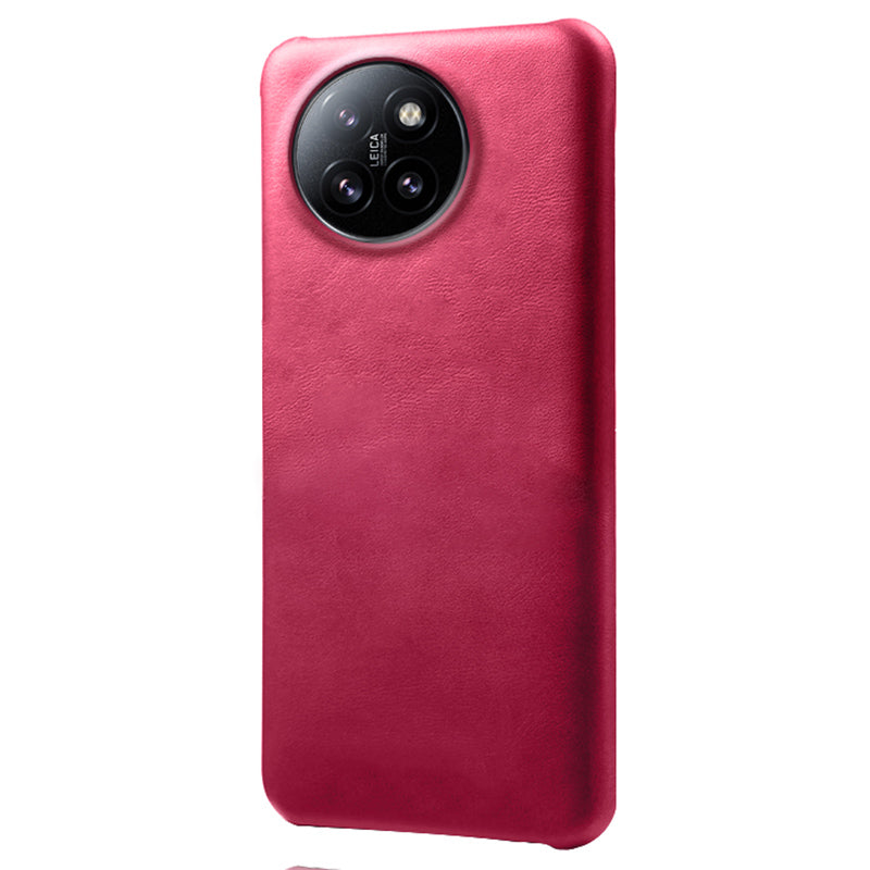 For Xiaomi Civi 4 Pro 5G Case Leather Coated Hard PC Calf Texture Shockproof Phone Cover