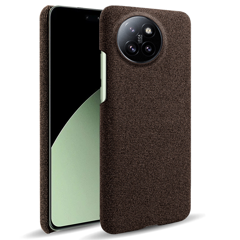 For Xiaomi Civi 4 Pro 5G Shockproof Case Solid Color Fabric Cloth+PC Phone Cover