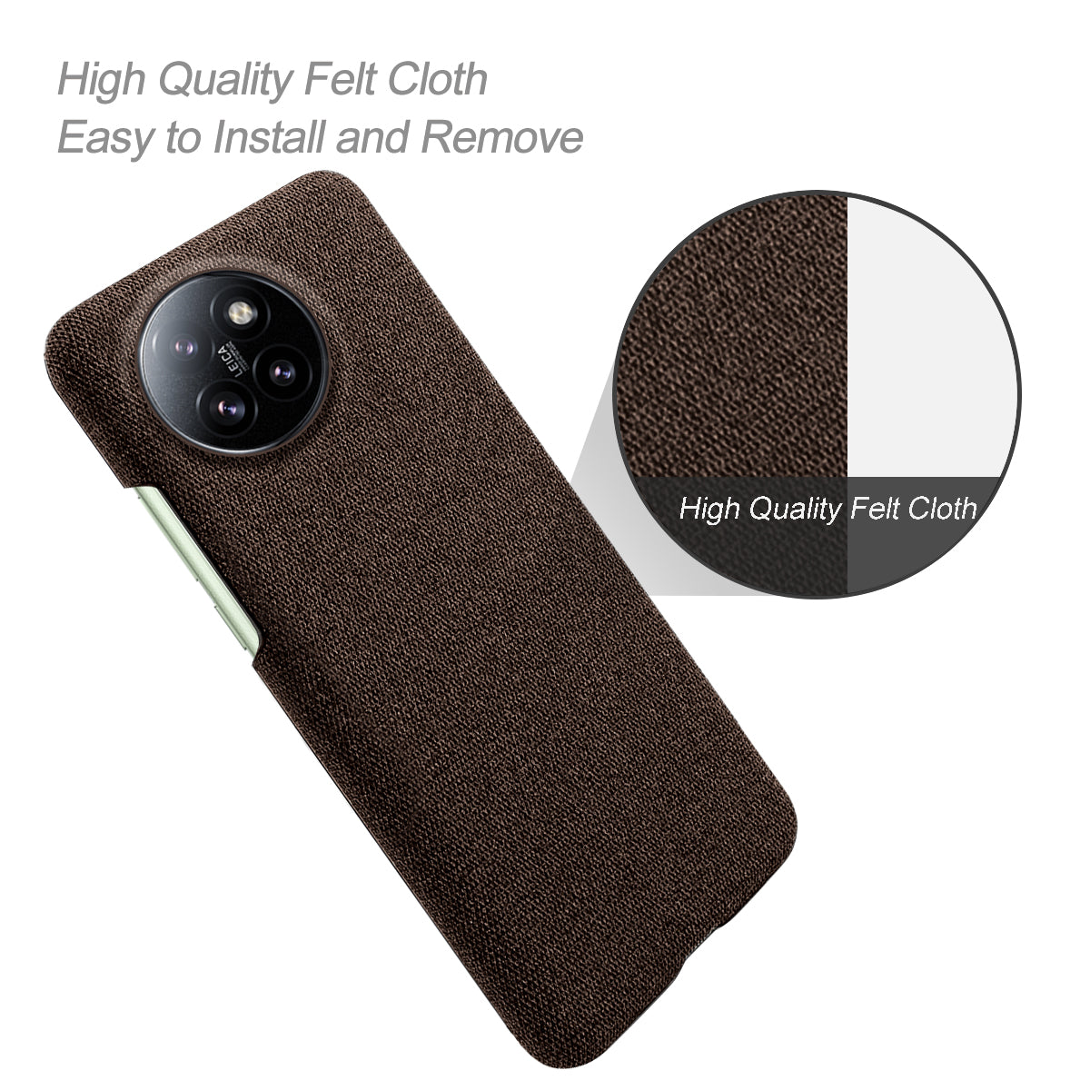For Xiaomi Civi 4 Pro 5G Shockproof Case Solid Color Fabric Cloth+PC Phone Cover