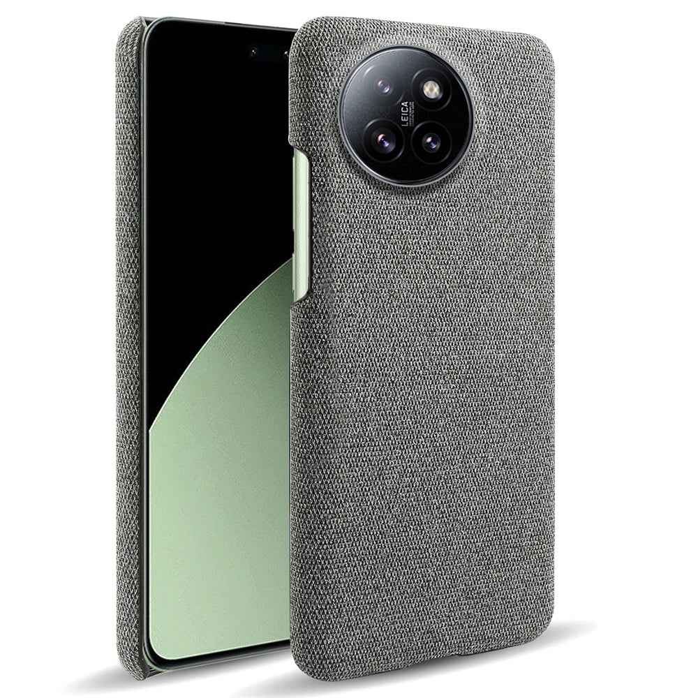 For Xiaomi Civi 4 Pro 5G Shockproof Case Solid Color Fabric Cloth+PC Phone Cover