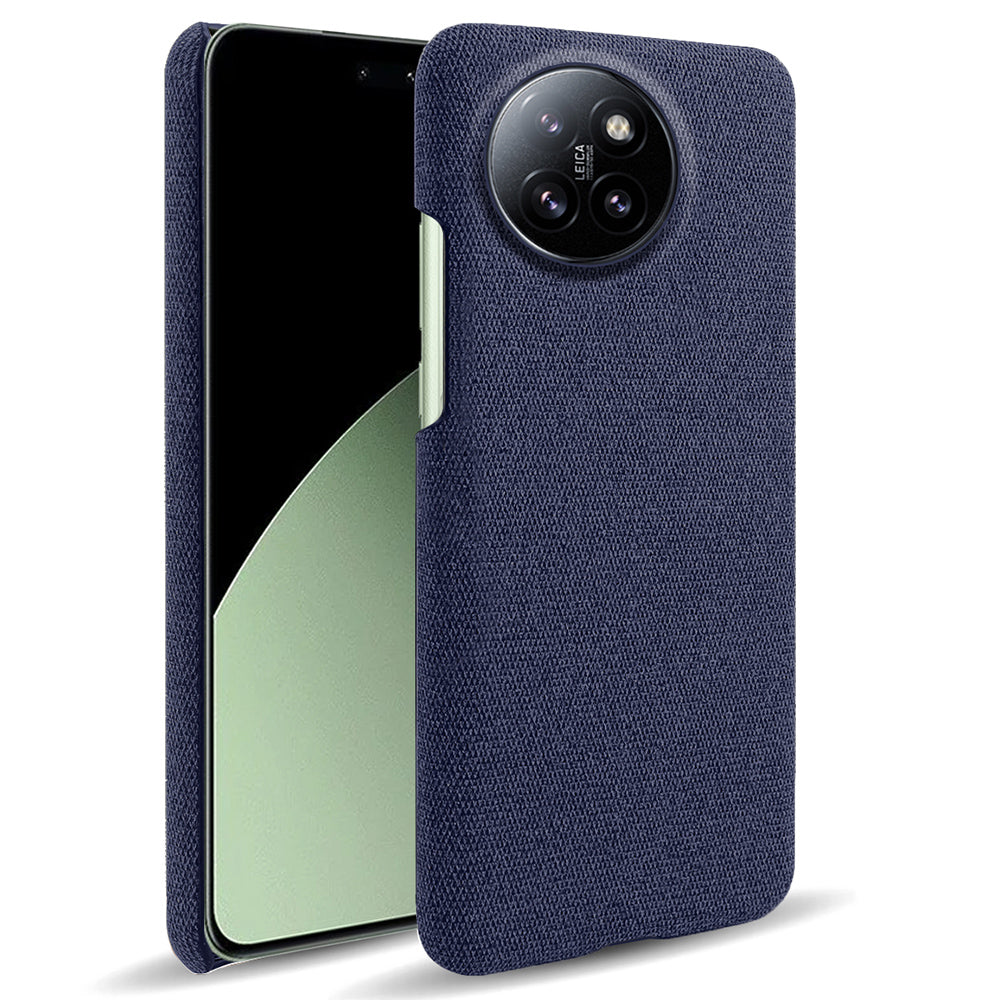 For Xiaomi Civi 4 Pro 5G Shockproof Case Solid Color Fabric Cloth+PC Phone Cover