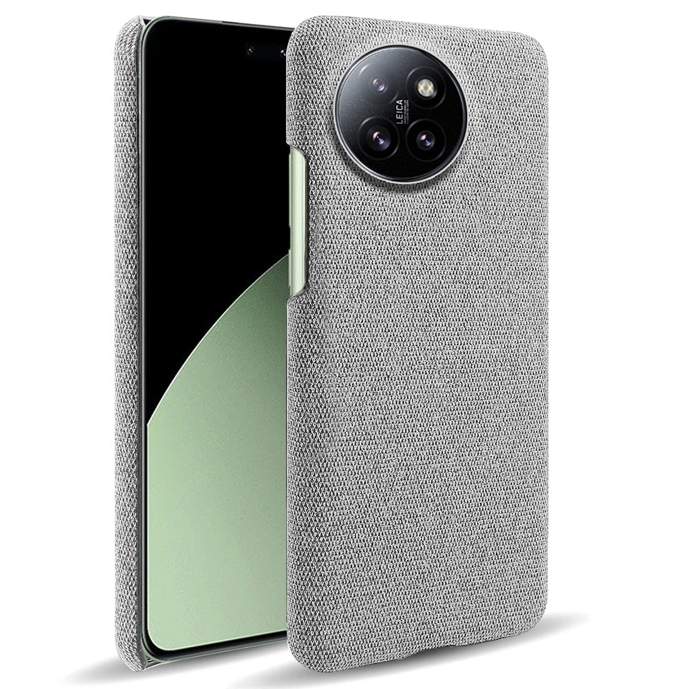 For Xiaomi Civi 4 Pro 5G Shockproof Case Solid Color Fabric Cloth+PC Phone Cover