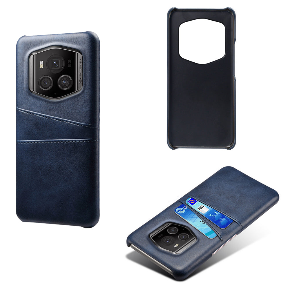 For Honor Magic6 RSR Porsche Design 5G Case Dual Card Slots Leather+PC Phone Cover