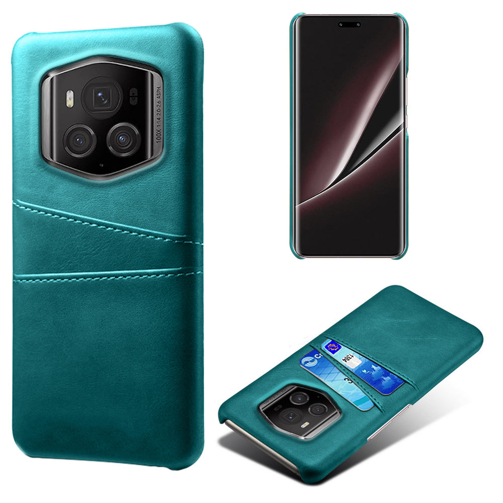 For Honor Magic6 RSR Porsche Design 5G Case Dual Card Slots Leather+PC Phone Cover