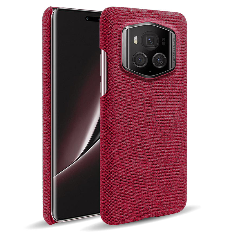 For Honor Magic6 RSR Porsche Design 5G Phone Cover Cloth+PC Drop-proof Back Case